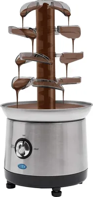 Immagine prodotto di Fontana di cioccolato - GTH-001E-2 - Quattro livelli - Capacità 1,2 L - Potenza 150-190 W - Tensione 220-240 V 50 Hz - Acciaio inossidabile 430