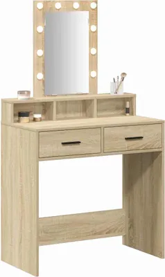 Obrázek produktu pro vidaXL Toaletní stolek s úložným prostorem hnědý 79 x 41 x 140 cm Materiál na bázi dřeva