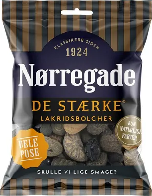 Produktbild von Noerregade De Staerke Lakridsbolcher 290g - Gemischte Lakritzbonbons