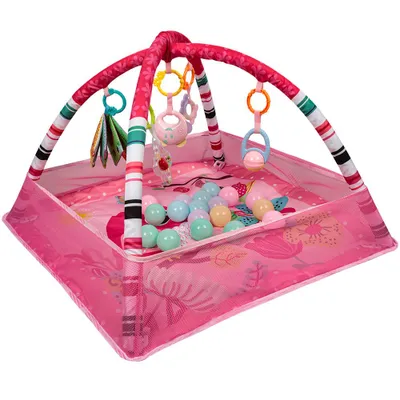 Produktbild von Lernmatte Baby Matte 5 Spielzeuge mit 18 sensorischen Bällen mit Spielbogen