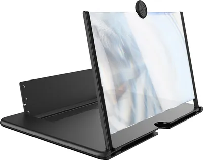 Obrázok produktu pre Avizar, 3D zosilňovač obrazovky 12 palcov pre smartfón, HD objektív, skladací, čierny