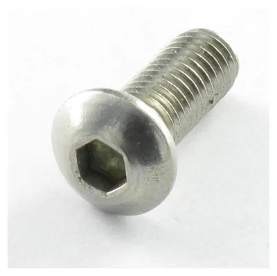 Produktbild von Metallschrauben Flachrundschraube mit Innensechskant M8x20 Gesamtgewinde Klasse 10.9 Schraubenschlüssel 5 Verzinkt
