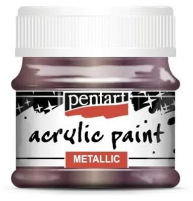Imagen del producto de Pintura acrílica metálica PENTART, 50 ml, color Lilek