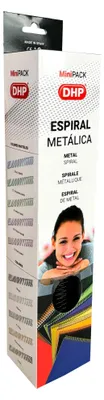 Obrázek produktu pro DHP – Kovová spirálová vazba, krok 5:1, 14 mm, černá (malé balení, 25 kusů)