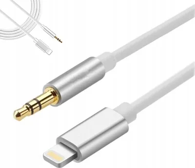 Obrázok produktu pre Kábel AUX Lightning Mini Jack 3,5 mm iPhone iPad 1M