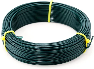 Obrázok produktu pre Rastlinný drôt 2 mm, 30,5 m, zelený, flexibilný a odolný voči poveternostným vplyvom, pre záhradu a kreatívne