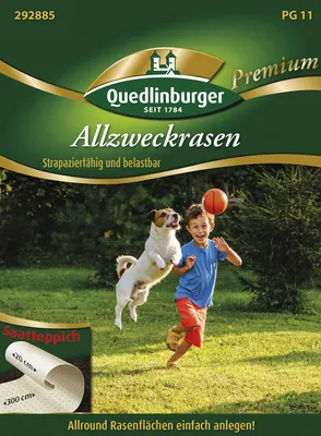 Artikelbild 2 von 'Allzweckrasen (Saatteppich 20 x 300 cm)' aus der Kategorie Rasensamen