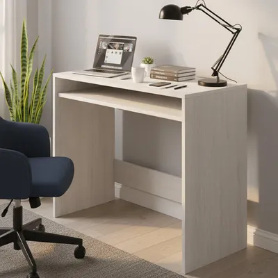 Produktbild von Schreibtisch - Weiß Holz 43x79x78h cm