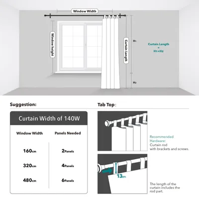 Produktbild von Verdunkelungsvorhang Deconovo Dunkelblau Kälteschutz 140x245 cm Gardine