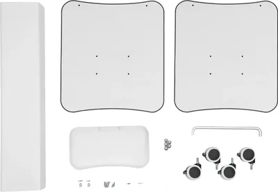 Immagine prodotto di Carrello da trasporto, 4 ruote, portata 40 kg, bianco