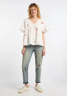 Produktbild von SAPORTA damen tunika - wollweiss koralle, S