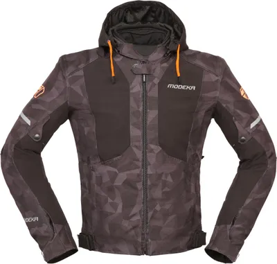 Immagine prodotto di Giacca in tessuto Modeka Jakson per moto (nero/mimetico, XL)