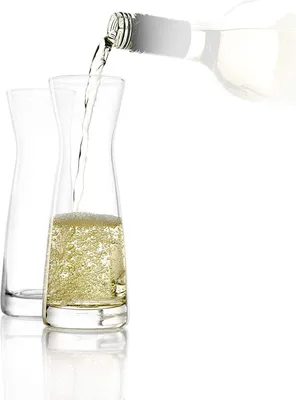 Produktbild von STÖLZLE LAUSITZ Karaffen 6er Set Serie Universal Variante M 250 ml I gläserne Spirituosenkaraffe I Milchkaraffe I aus feinem Kristallglas I bruchresistent und spülmaschinenfest