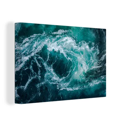 Obrázek produktu pro OneMillionCanvasses® Malba na plátně Nástěnná malba na plátně - Moře - Norsko - Voda - 150x100cm