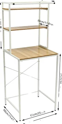 Produktbild von Lagerregal, 3-stufiger Organizer, platzsparendes Design, Gelb