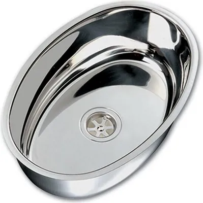 Obrázek produktu pro Oválný dřez Hollex z nerezové oceli 360 x 130 mm