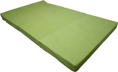 Obrázek produktu pro Natalia Spzoo - Skládací matrace 200 x 120 x 10 cm pro klidný spánek - Skládací matrace s podhlavníkem a snímatelným potahem - ZELENÝ