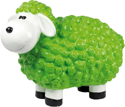 Produktbild von SCHAF Dekofigur „Lustiges Schaf“ 354824Z1822G Klaus GrÜn Funny Z1822grÜn