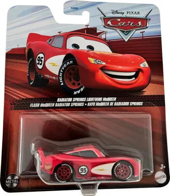 Produktbild von Disney Cars, Radiator Springs Lightning McQueen, Fahrzeuge Metallauto, Die Cast 1:55, HTX82, Mattel, Pixar