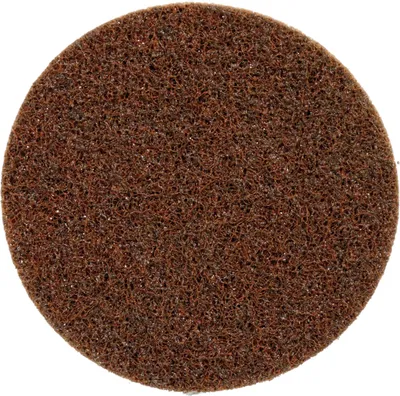 Zdjęcie produktu dla 3M Scotchbrite włóknina ścierna ø 125 mm na rzep - krążek z włókniny ściernej na rzep do szlifierek kątowych, P100-120 brązowy