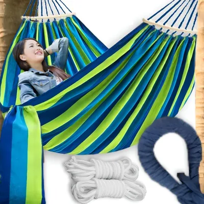 Produktbild von Garten-Hängematte Auf Einem Gestell 80X200 Cm Blau
