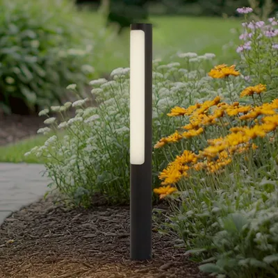 Produktbild von Lucande LED-Wegeleuchte Tuberia, anthrazit, Metall, 80 cm