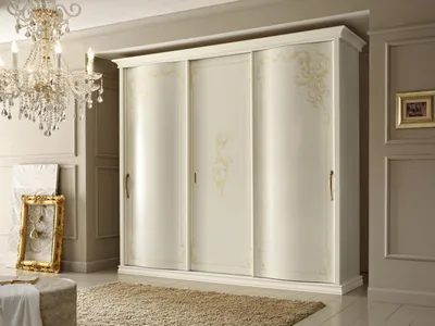 Armoire Gaja Avec Miroir Et Portes Coulissantes - Blanc 240 Cm - Rangement Chambre Ou Dressing élégant