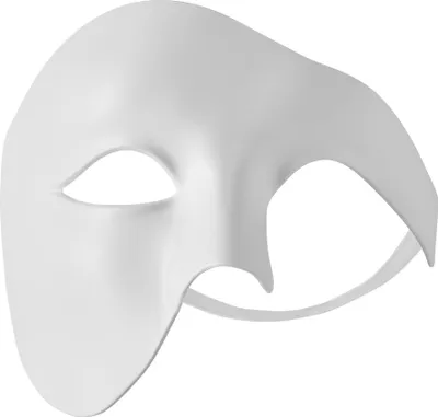 Produktbild von Venezianische Maske Phantom - weiß