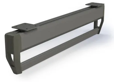 Zdjęcie produktu dla Emuca Wieszak wysuwany z drążkiem do szafy Quartz, Plastik i Aluminium, Tytanowy
