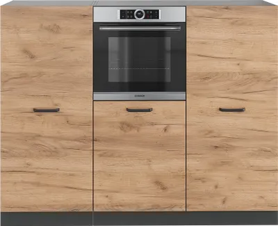 Obrázok produktu pre Kuchynský blok Vicco R-Line Goldkraft dub/antracit 180 cm bez pracovnej dosky, Model 37634