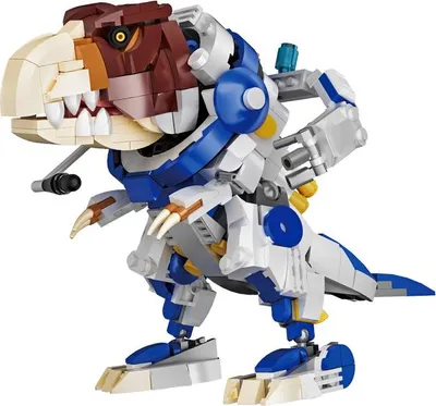 Obrázek produktu pro Stavebnice Dinosaurus astronaut, 443 dílků, vzdělávací stavebnice, s pohyblivými klouby, pro děti od 6 let