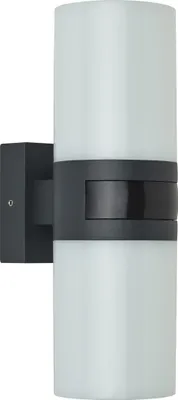 Produktbild von Oktaplex Außenleuchte mit Bewegungsmelder Alu 360° Ausleuchtung IP65 3000k warmweiß Außenlampe anthrazit