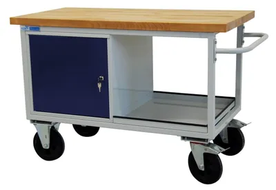Produktbild von ADB Werkbank lichtgrau, lichtblau 130,0 x 60,0 x 82,7 cm