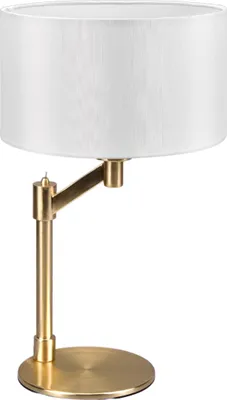 Zdjęcie produktu dla Lampa stołowa CASSIO złoto-biała 1xE27x60W metal wym:48,3x28x28cm IP20 Trio
