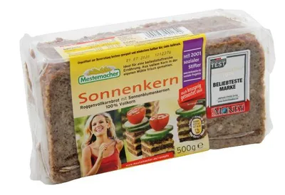 Produktbild von Mestemacher Sonnenkern Roggenvollkornbrot, 9er Pack (9 x 500g Packung)