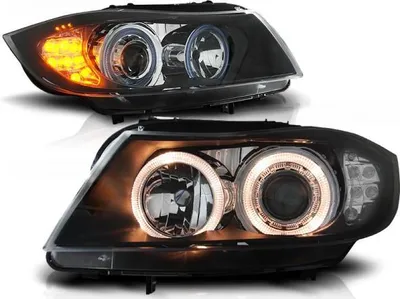 Immagine prodotto di Fari Angel Eyes per BMW Serie 3 E90 E91 anno 05-08 nero con indicatori LED