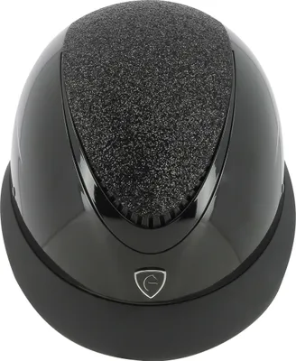 Produktbild von EQUITHEME Wings Damen Reithelm Glitzer Optik, Farbe:schwarz glitter lamé, Größe: 55/57