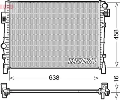 Produktbild von DENSO DRM09054 Kühler Wasserkühler Motorkühler für FIAT Freemont (345) für DODGE Journey MPV