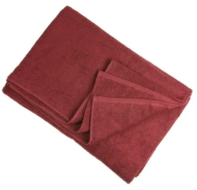 Image de Serviette de plage XXL, 100% coton, 155 x 220 cm, couleur bordeaux