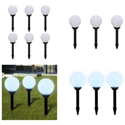 Zdjęcie produktu dla vidaXL Oświetlenie ścieżki 6 szt. LED 20 cm z kolcem - Lampa ogrodowa - Lampy ogrodowe - Oświetlenie ogrodowe - Lampy ogrodowe