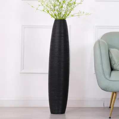 Produktbild von Leewadee Bodenvase 85 cm - Hohe Polyresin Deko für Pampasgras