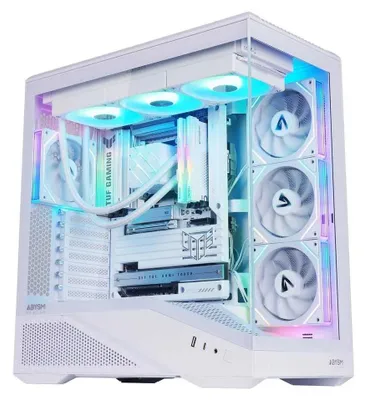 Produktbild von ABYSM AB123533W, PC, Weiß, ATX, ITX, micro ATX, SPCC, Gaming, Multi