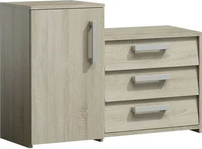 Produktbild von Schuhschrank Flurgarderobe Garderobe Spiegel Schrank Wandgarderobe Sonoma