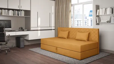 Obrázok produktu pre Váľanda s úložným priestorom 90x200 ALAMO 2 - horčicová