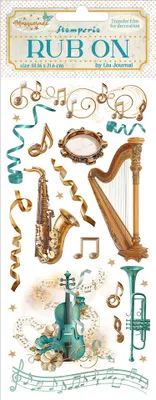 Produktbild von Rub On Transferfolie "Masquerade" Instruments