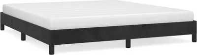Produktbild von "im Sonderangebot"Bettgestell - CLORIS - Doppelbett - Robust und langlebig - ohne Matratze Schwarz 160x200 cm - Einfache Montage -  Samt - NeuMöbel9572033