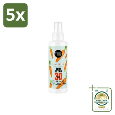 Productafbeelding van 5 x Biologische zonnebrandcrème SPF 30 met antioxidanten, 150 ml - Voorraadpakket - 5 stuks