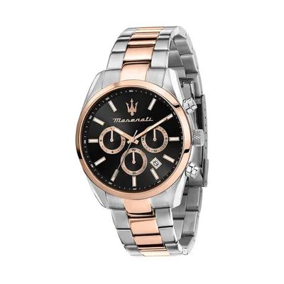 Immagine prodotto di Orologio Maserati da uomo Attrazione multifunzione argento rosa D2UMAR8853151002