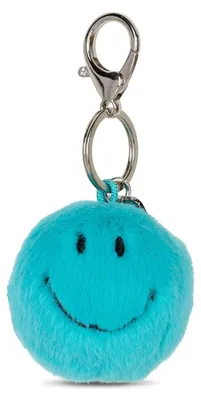Produktbild von Bon Ton Toys x SMILEY® Schlüsselanhänger ECO Fuzzy blau 5,5cm