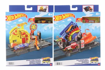 Produktbild von Hot Wheels City , themenbezogenes Spielset mit 1 Auto, Geschenk für Kinder, Fahrzeug- & Schienen-Set, 4 Jahr(e), Kunststoff, Gemischte Farben